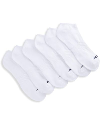 Reebok Big & Tall Vector 6-pk Low-cut Socks - White