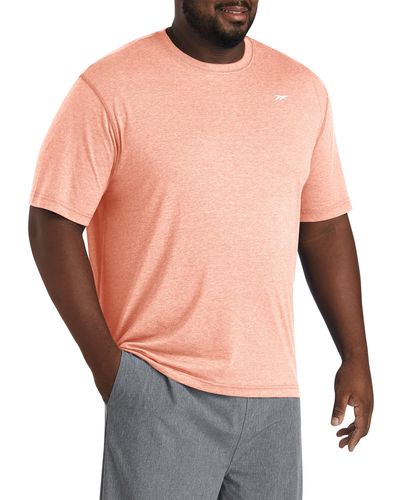 Reebok Big & Tall Performance Jersey Tech T-shirt - Gray