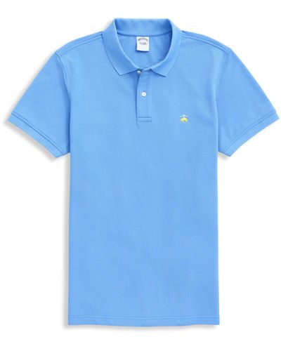 Brooks Brothers Big & Tall Piqu Stretch Polo Shirt - Blue