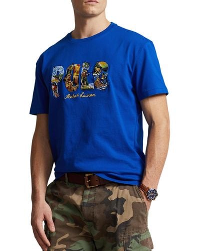 Polo Ralph Lauren Big & Tall Photo Logo T-shirt - Blue