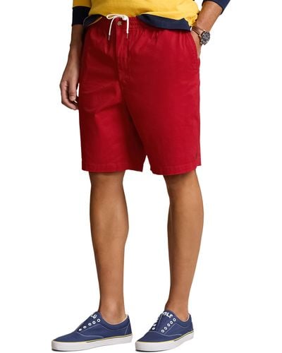 Polo Ralph Lauren Big & Tall Stretch Cotton Shorts - Red