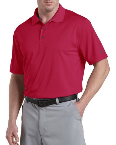 Reebok Big & Tall Performance Solid Polo in Red for Men | Lyst