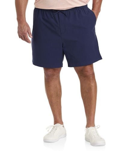 Vineyard Vines Big & Tall On-the-go Canvas Pull-on Shorts - Blue