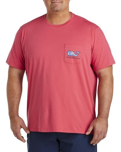 Vineyard Vines Big & Tall Chappy Crab Whale Graphic Tee - Red