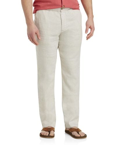 Tommy Bahama Big & Tall Beach Linen Pull On Pants - Natural