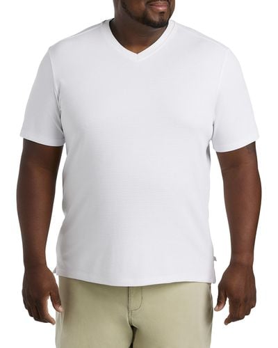 Tommy Bahama Big & Tall Coastal Crest Islandzone V-neck T-shirt - White