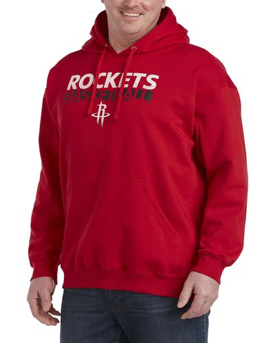 Nba Big & Tall Pullover Hoodie - Red