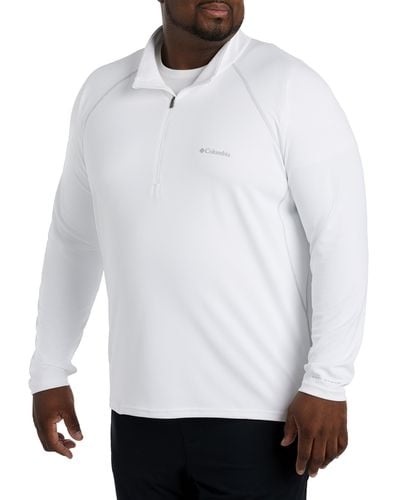 Columbia Big & Tall Narrows Point 1 2-zip Pullover - White