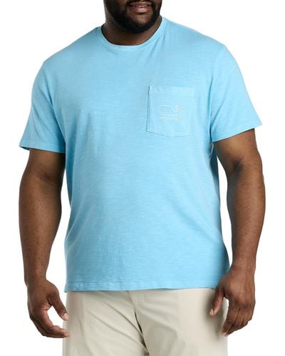 Vineyard Vines Big & Tall Whale Pocket T-shirt - Blue