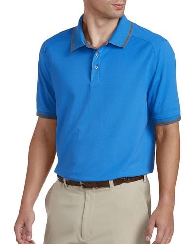 Cutter & Buck Big & Tall Cutter & Buck Cb Drytec Advantage Polo Shirt - Blue