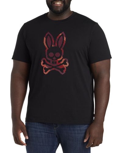Psycho Bunny Big & Tall Apple Valley Graphic Tee - Blue