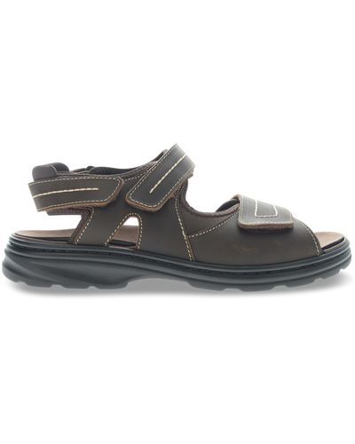 Propet Big & Tall Prop T Hudson Adjustable Sandals - Brown