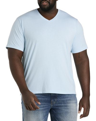 Lucky Brand Big & Tall Venice Burnout V-neck T-shirt - White
