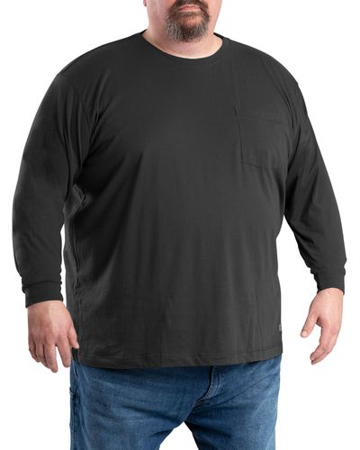Bernè Big & Tall Performance Long-sleeve T-shirt - Black