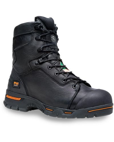 Timberland Big & Tall Endurance Waterproof 8 & Quot Safety Toe Work Boots - Black