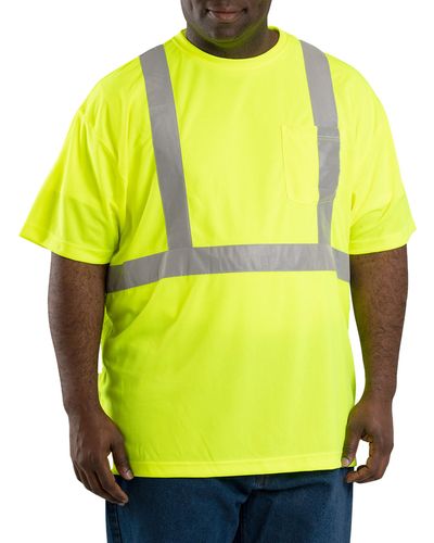 Bernè Big & Tall Hi-visibility Performance T-shirt - Yellow