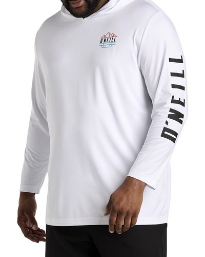 O'neill Sportswear Big & Tall Trvlr Series Long-sleeve Hooded T-shirt - White