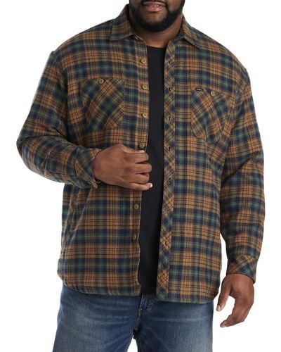 O'neill Sportswear Big & Tall Redmond Flannel Shirt Jacket - Black