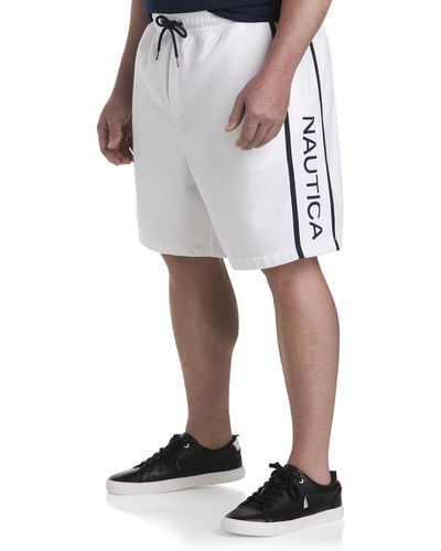 Nautica Big & Tall Logo Shorts - White