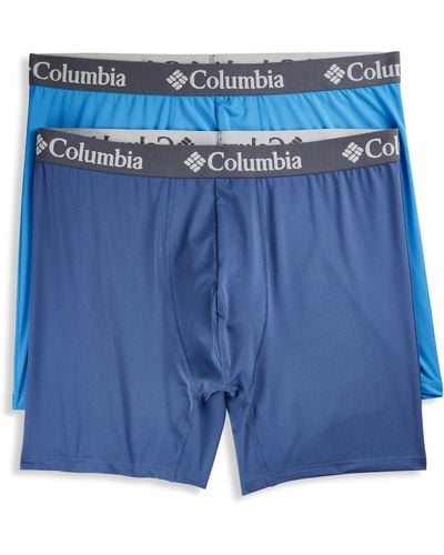 Columbia Big & Tall 2-pk Performance Boxer Briefs - Blue