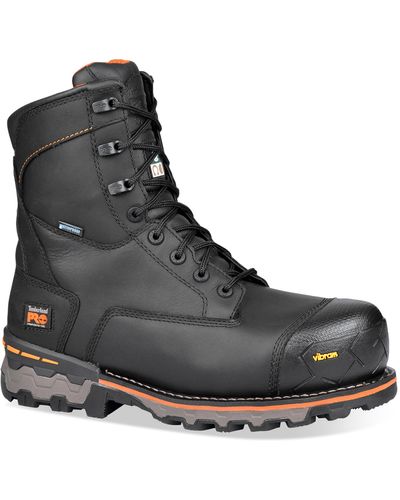 Timberland Big & Tall Boondock 8 & Quot Safety Toe Work Boots - Black