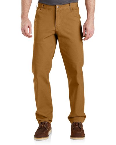 Carhartt Big & Tall Rugged Flex Relaxed Fit Duck Dungarees - Brown