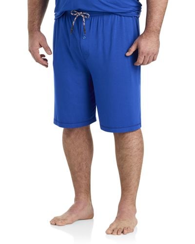 Robert Graham Big & Tall Pajama Shorts - Blue