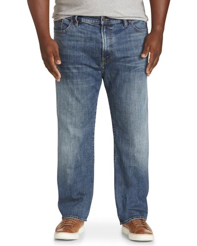 Lucky Brand Big & Tall Relaxed Straight-leg Stretch Jeans - Blue