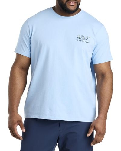 Vineyard Vines Big & Tall Painted Golf Icon T-shirt - Blue