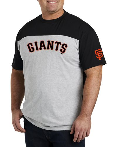 MLB Big & Tall Colorblock T-shirt - Gray