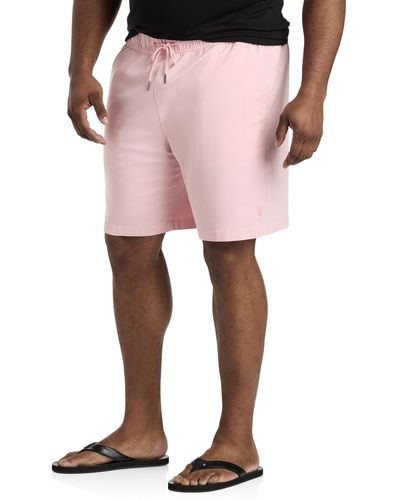 Psycho Bunny Big & Tall Willis Stretch Shorts - Pink