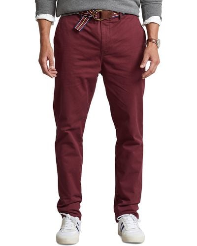 Polo Ralph Lauren Big & Tall Stretch Chino Pants - Red
