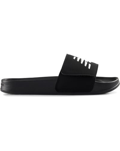 New Balance Big & Tall Slide Logo Sandals - Black