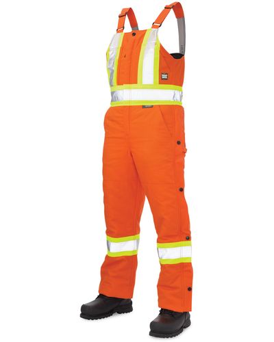 Tough Duck Big & Tall Insulated Safety Overalls - Red