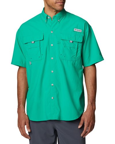 Columbia Big & Tall Pfg Bahama Ii Short-sleeve Sport Shirt - Green