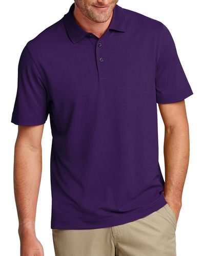 Cutter & Buck Big & Tall Cutter & Buck Forge Stretch Polo Shirt - Purple