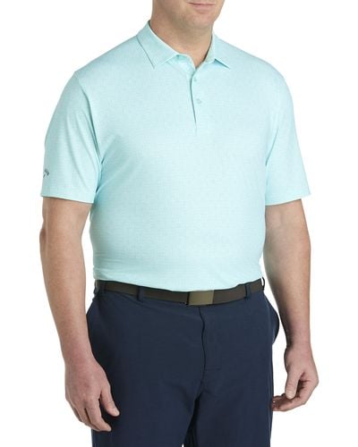 Callaway Apparel Big & Tall Foulard Polo Shirt - Blue