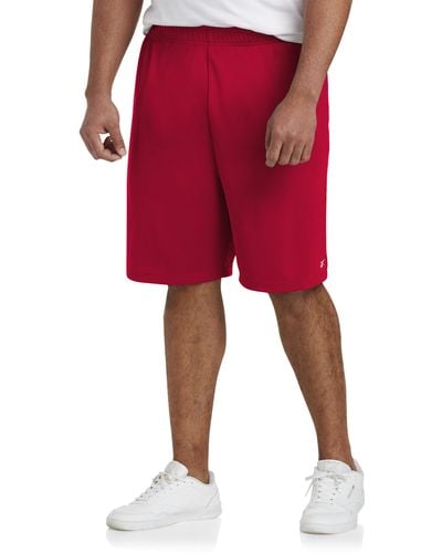Reebok Big & Tall Performance Tech Mesh Shorts - Red