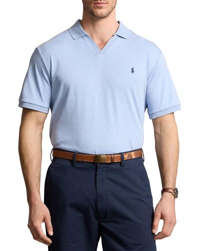 Polo Ralph Lauren Big & Tall Johnny Collar Polo Shirt - Blue