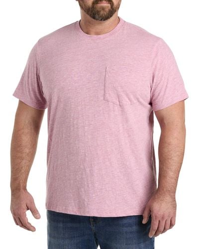 Lucky Brand Big & Tall Pocket T-shirt - Pink