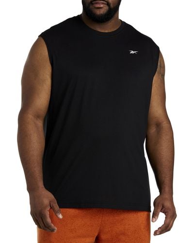 Reebok Big & Tall All Are Welcome Here Performance Muscle T-shirt - Black