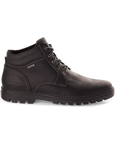 Rockport Big & Tall Weather Or Not Plain Toe Boots - Black