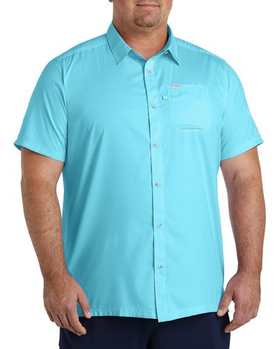 Columbia Big & Tall Pfg Slack Tide Camp Shirt - Blue