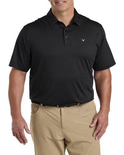 Callaway Apparel Big & Tall Swing Tech Polo Shirt - Black