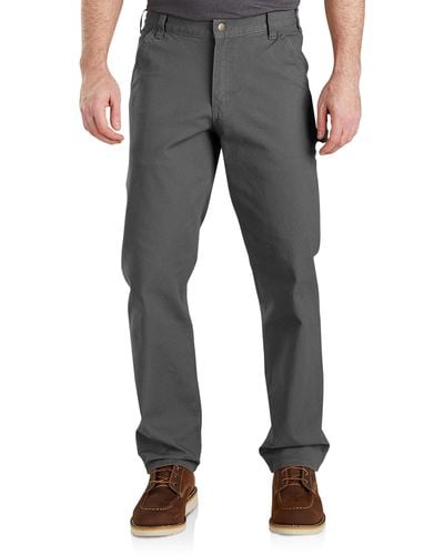 Carhartt Big & Tall Rugged Flex Relaxed Fit Duck Dungarees - Gray