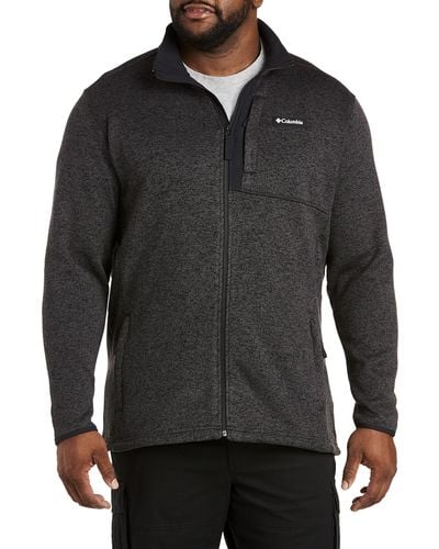Columbia Big & Tall Sweater Weather Full-zip Fleece Jacket - Black