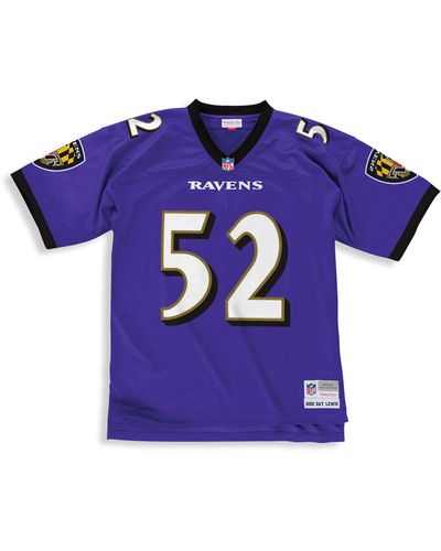 Men's Mitchell & Ness Ray Lewis Black Baltimore Ravens Legacy Replica Jersey