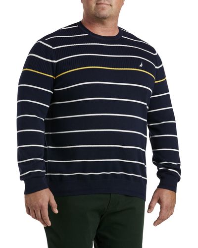 Nautica Big & Tall Crewneck Sweater - Blue