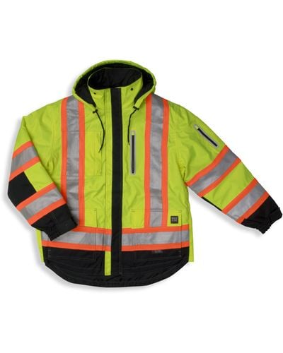 Tough Duck Big & Tall Safety High-visibility Shell Jacket - Green