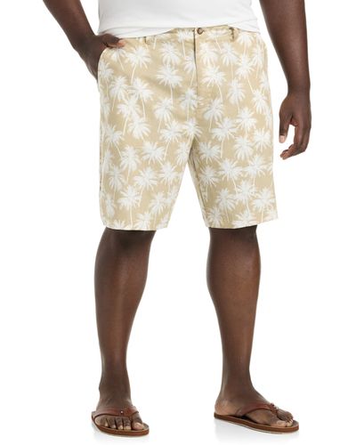 Nautica Big & Tall Printed Cabana Shorts - Natural